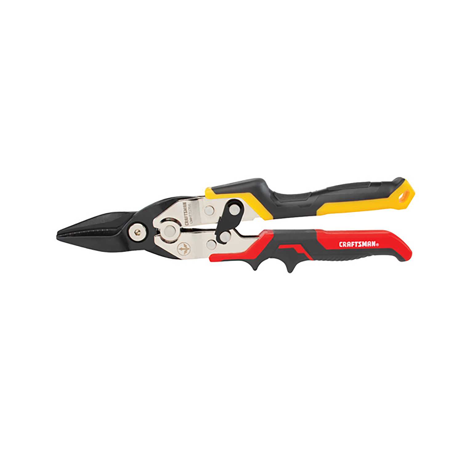 Craftsman 12.1 in. Stainless Steel Straight Aviation Snips 22 Ga. Red 1