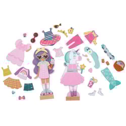 Stephen Joseph Magnetic Dress Up Doll Multicolored 42 pc