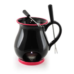 Swissmar Indulge Black 4.2 oz Ceramic Fondue Set