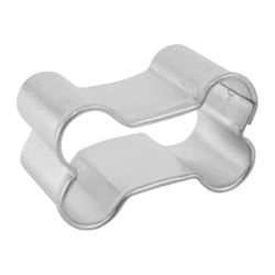 R&M International Corp International Corp 1 in. W X 1 in. L Mini Dog Bone Cookie Cutter Silver 1 pc