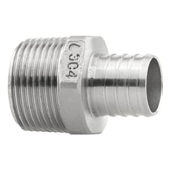 Boshart Industries 1 in. PEX X 1 in. D MPT Stainless Steel Adapter