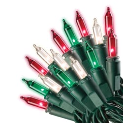 Celebrations Incandescent Mini Multicolored 100 ct String Christmas Lights 20 ft.