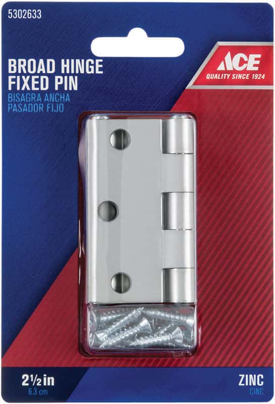Ace 21/2 in. L Broad Hinge 2 pk Ace Hardware