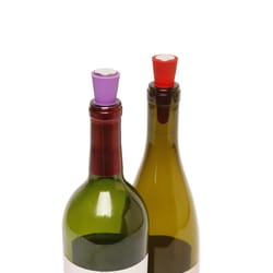 BarY3 Assorted Plastic/Silicone Wine Stopper