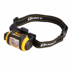 Dorcy Pro Series 200 lm Black/Yellow LED Headlight AA Battery