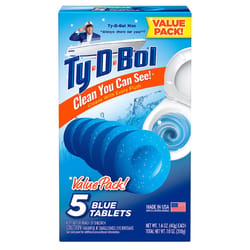 Ty-D-Bol Blue Spruce Scent Automatic Toilet Bowl Cleaner 7 oz Tablet