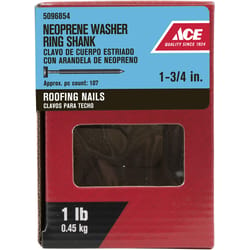 Ace 1-3/4 in. Roofing Galvanized Steel Nail Round Head 1 lb