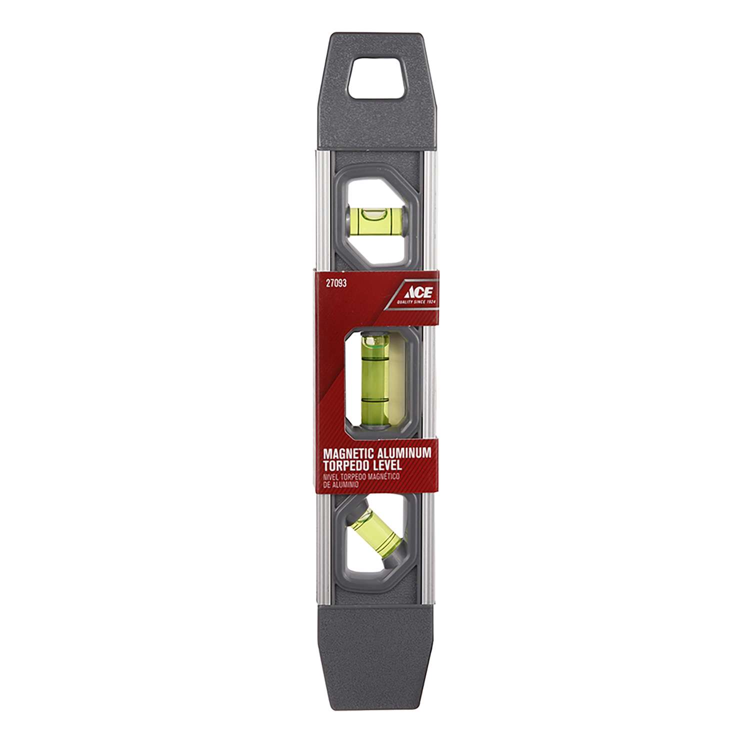 Ace 9 in. Aluminum Magnetic Shock-Resistant Torpedo Level 3