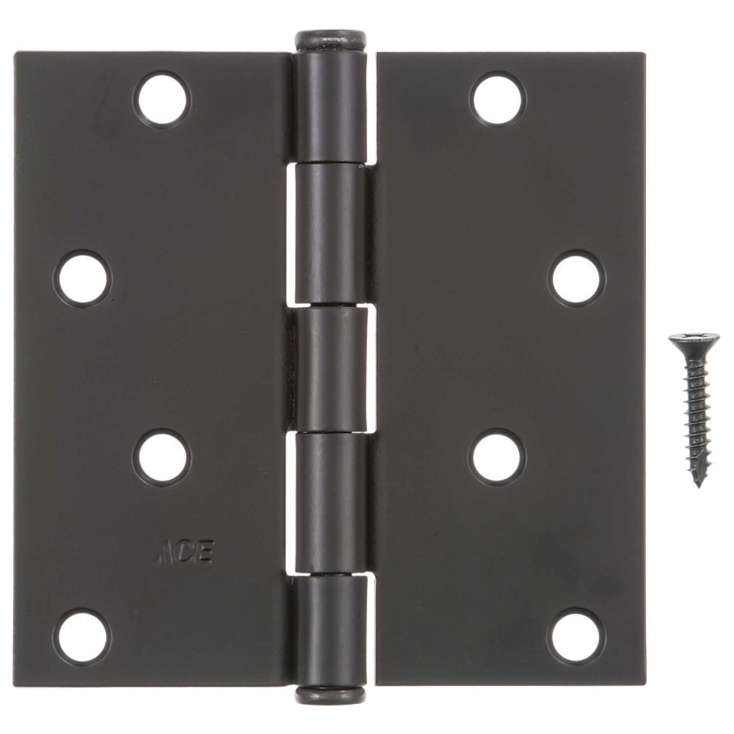 Ace 4 in. L Black Residential Door Hinge 3 pk Ace Hardware