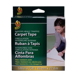 Duck Indoor/Outdoor Fiberglass Carpet Tape - White, 1.88 in. x 75