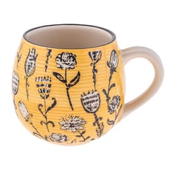 Karma Fiona 15 oz Multicolored BPA Free Flower Mug