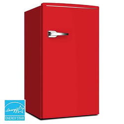 Avanti Retro 3.1 cu ft Red Steel Compact Refrigerator 169 W