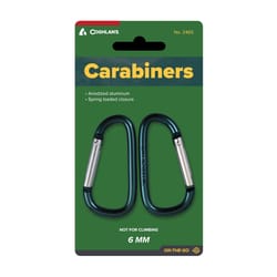 Coghlan's Blue/Silver Mini Carabiners 2 pk