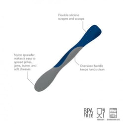 Tovolo Charcoal/Oyster Gray Nylon/Silicone Scoop & Spread