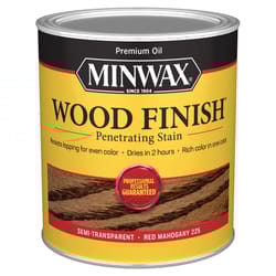 Minwax Wood Finish Semi-Transparent Red Mahogany Oil-Based Penetrating Wood Stain 1 qt