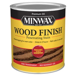 Minwax Wood Finish Semi-Transparent Red Mahogany Oil-Based Penetrating Wood Stain 1 qt