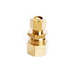 ATC 5/8 in. Compression 3/8 in. D Compression Yellow Brass Union