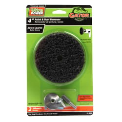 Gator 4 in. Aluminum Oxide Bolt-On Paint and Rust Remover Disc 40 Grit Extra Coarse 2 pk