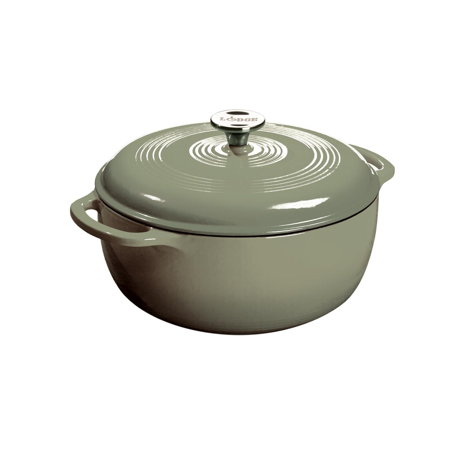 Lodge Cast Iron Dutch Oven 6 qt Green