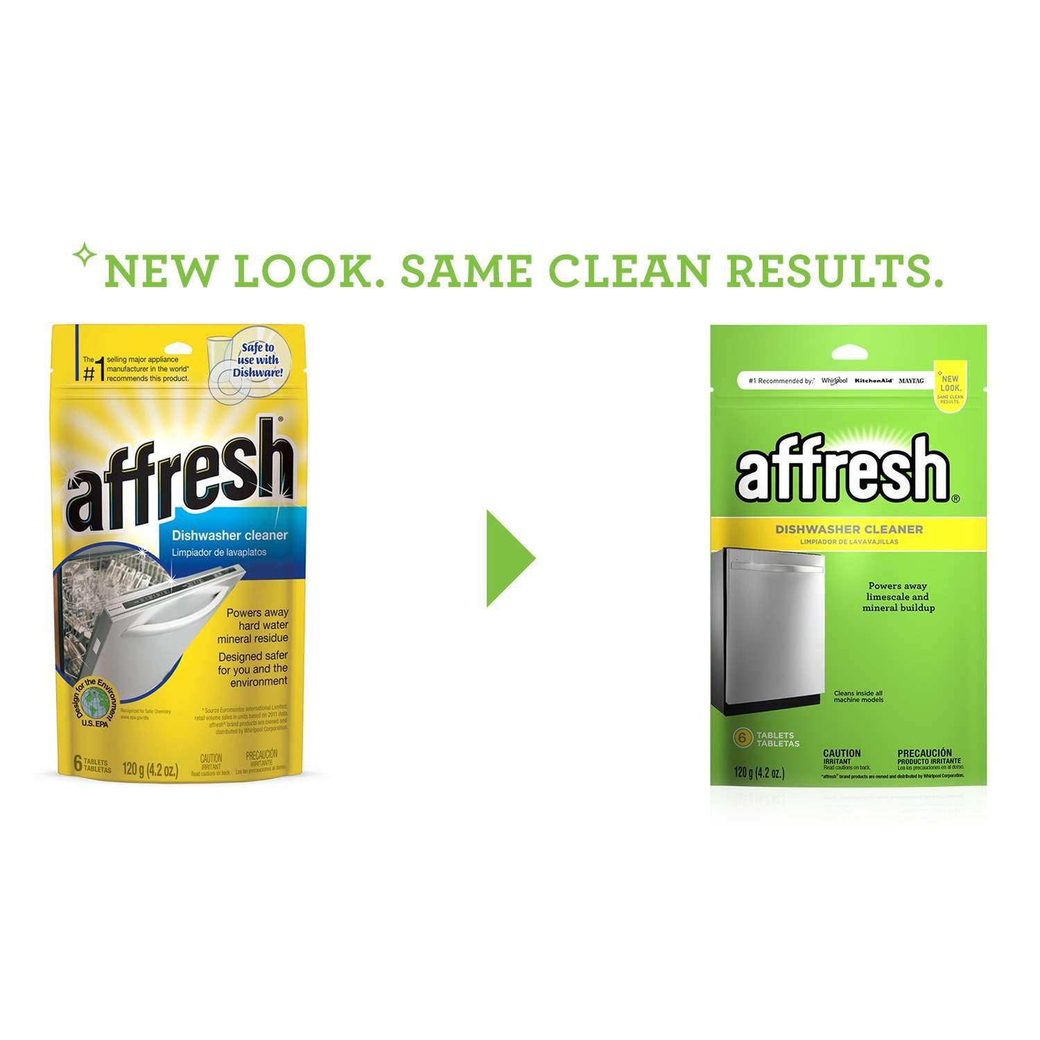 Whirlpool Affresh Washer Machine Cleaner, Tablets - 6 count, 8.4 oz box