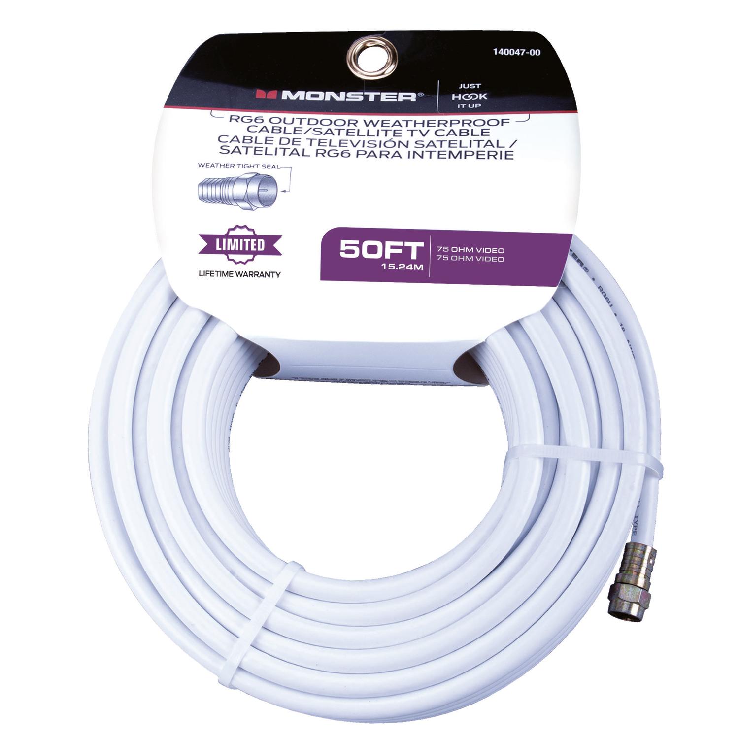 Monster Just Hook It Up 50 ft. Video Coaxial Cable Ace Hardware