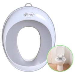 Dreambaby Gray/White Plastic Toilet Trainer Seat 1 pk