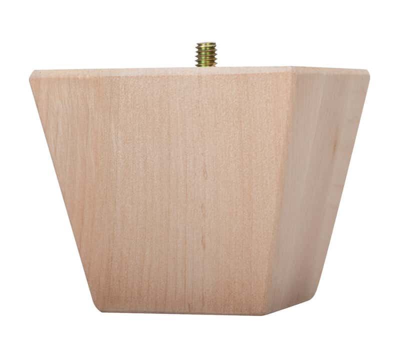 Waddell 3 in. H Contemporary Wood Bun Foot Ace Hardware