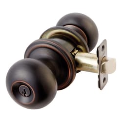 Ace Colonial Oil Rubbed Bronze Entry Door Knob 1-3/4 in.