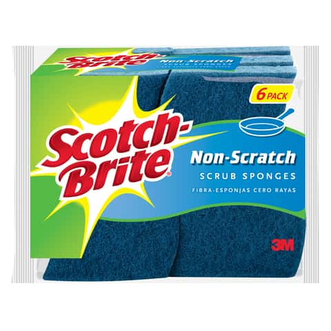 3M Scotch-Brite 4.4 In. x 2.6 In. Blue Scratch Free Scrub Sponge