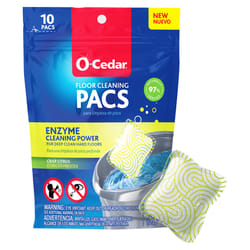 O-Cedar Citrus Scent Floor Cleaner Powder 10 pk