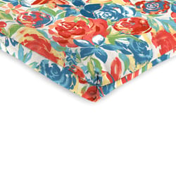 Jordan Manufacturing Multicolored Floral Polyester Chair Cushion 24 in. H X 21 in. W X 44 in. L