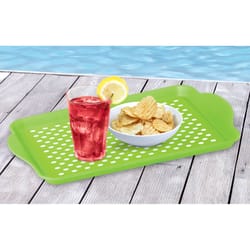 OGGI Green Plastic/Silicone Serving Tray