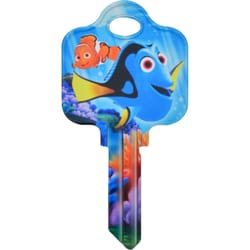 HILLMAN Disney Dory House/Padlock Universal Key Blank SC1 Single