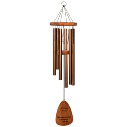 Wind River In Loving Memory Bronze Aluminum/Wood 30 in. Wind Chime