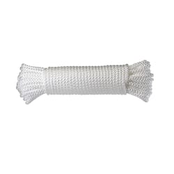 Ace 1/4 in. D X 50 ft. L White Diamond Braided Polypropylene Rope