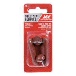 Ace Toilet Seat Bumpers Brown Plastic