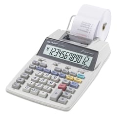 Sharp White 12 digit Calculator