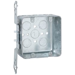 Raco 30-5/16 cu in Square Metal 2 gang Junction Box Gray