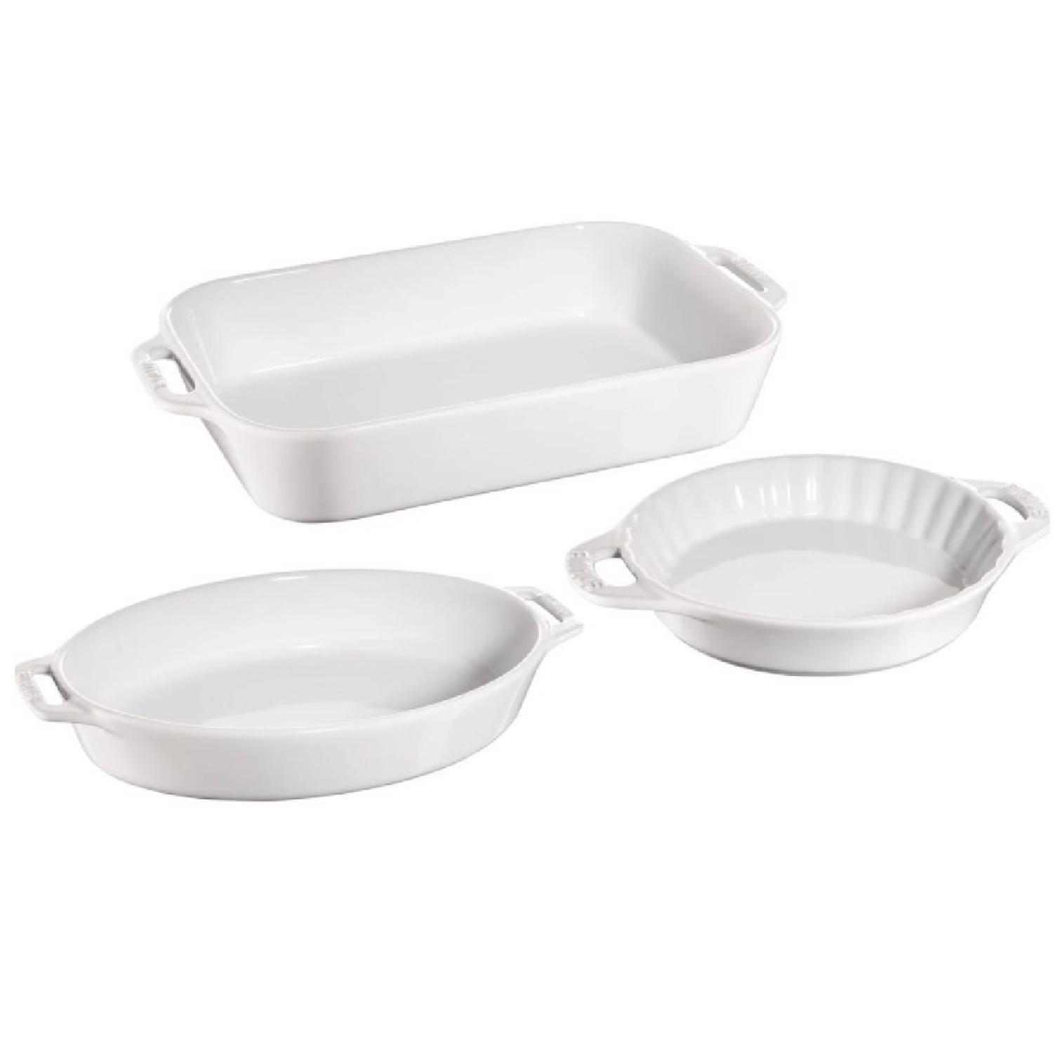 Zwilling J.A Henckels Staub Ceramic Bake Set White Sansujyuku sansujyuku.com