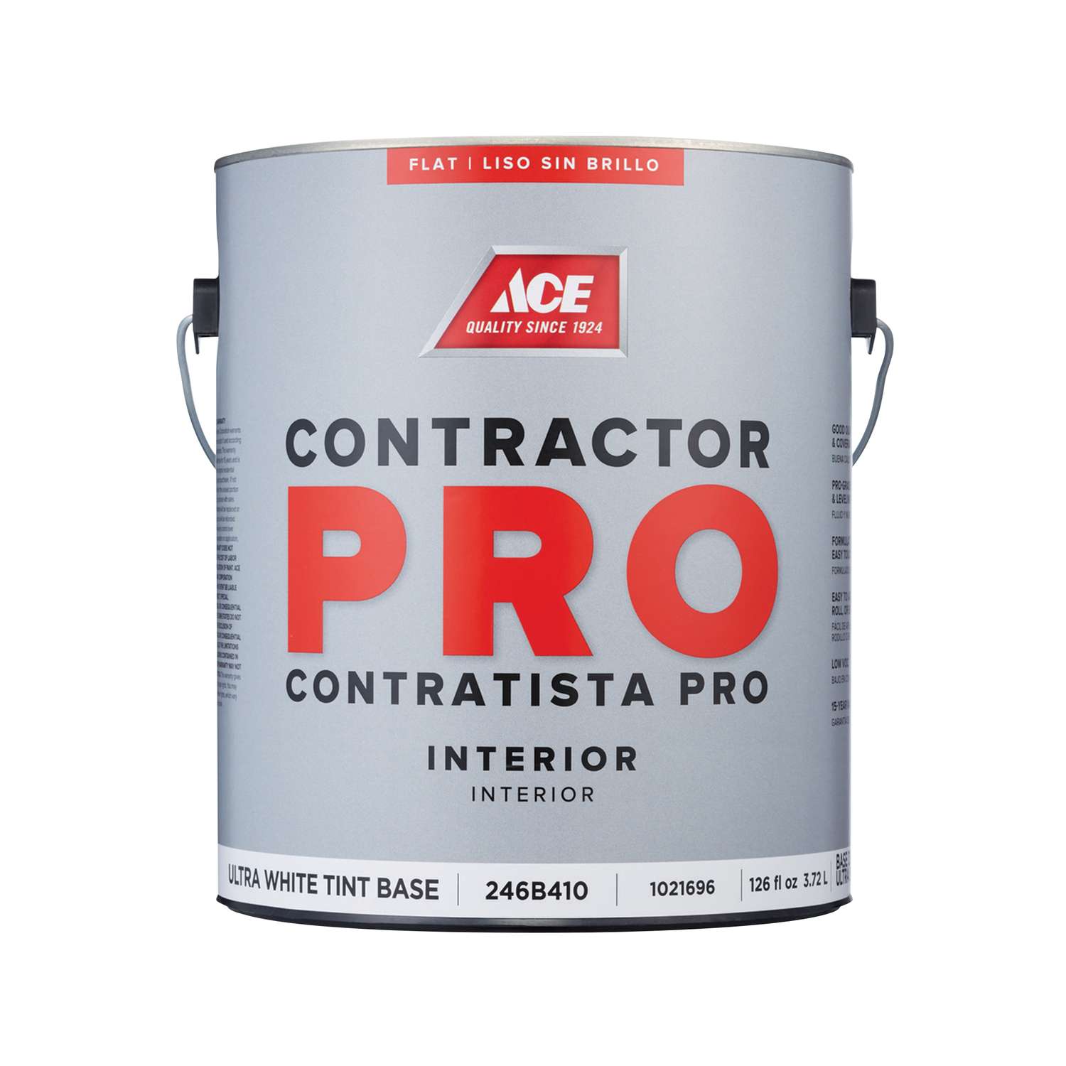 Ace Contractor Pro Flat Tint Base Ultra White Base Paint Interior 1 gal