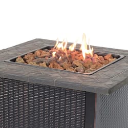 Endless Summer 30 in. W Steel Transitional Square Propane Fire Pit