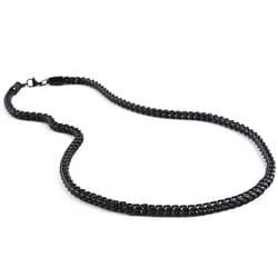 Mad Man Mens Damen Black Necklace Stainless Steel