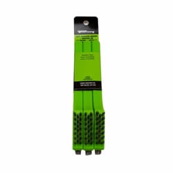 Forney 7-3/4 in. L X 3 in. W Dual Head Scratch Brush Nylon 3 pc