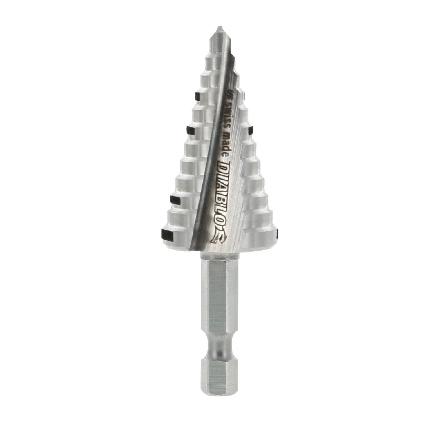 Diablo 7/8 in. X 2-3/4 in. L Metal Impact Step Drill Bit Hex Shank 1 pk Sansujyuku sansujyuku.com