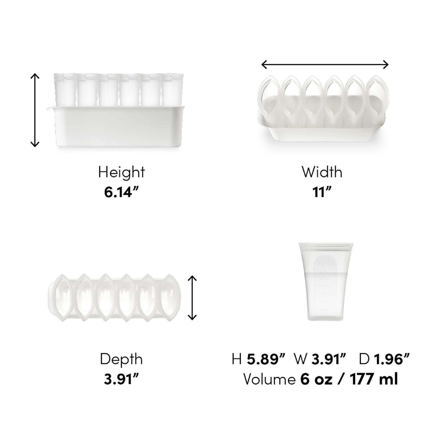 Zip Top 6 oz Clear Breast Milk Bag Set 1 pk - Ace Hardware