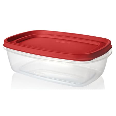 Rubbermaid 2.5 gal Clear/Red Food Storage Container 1 pk - Ace