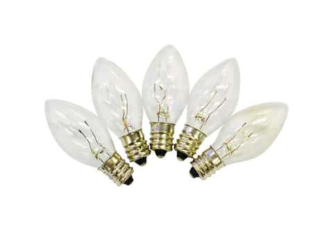 25 Bulbs - C7 Opaque White, 5 Watt lamp – BulbAmerica