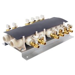 Apollo 1/2 in. PEX Barb in to X 1/2 in. D Barb Brass 12 Port Manifold