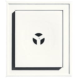 Builders Edge 8 in. H X 8.5 in. W X 1-1/2 in. L Prefinished White Vinyl Mounting Block