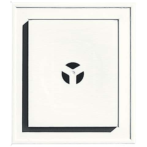 Builders Edge 6-1/4 in. H X 1-5/8 in. L Prefinished White Vinyl Mounting Block